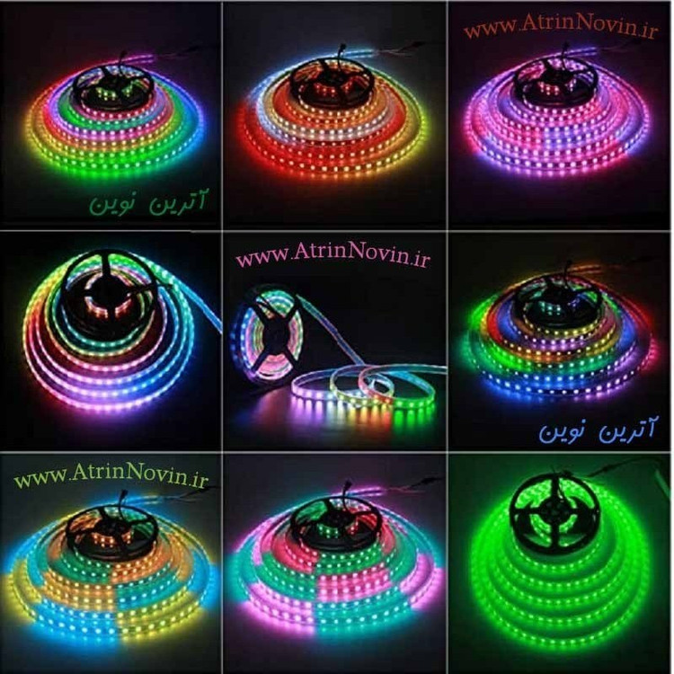 ریسه الایدی RGB ۵ متری با نورهای رنگی زیبا