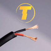 ALT تصویر محصول: عکس کابل افشان ۲×۲.۵ البرز الکتریک در کلاف ۱۰۰ متری، نمایش سطح مقطع و روکش PVC