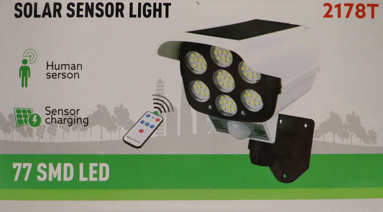چراغ سنسور دار خورشیدی (پروژکتور طرح دوربین) Solar Sensor Light 2178T