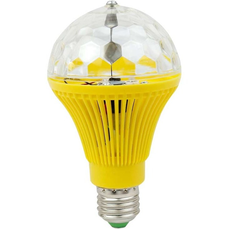 لامپ رقص نور چرخشی 3 وات مناسب مهمانی و جشن، با افکتهای رنگی متنوع