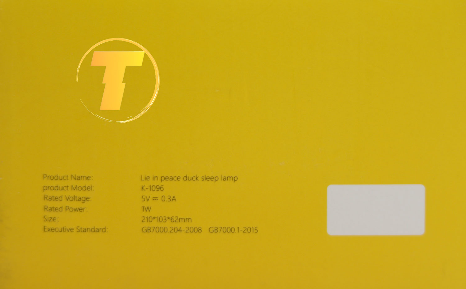 چراغ خواب کودکانه اردک مدل K-1096 با قابلیت تنظیم روشنایی