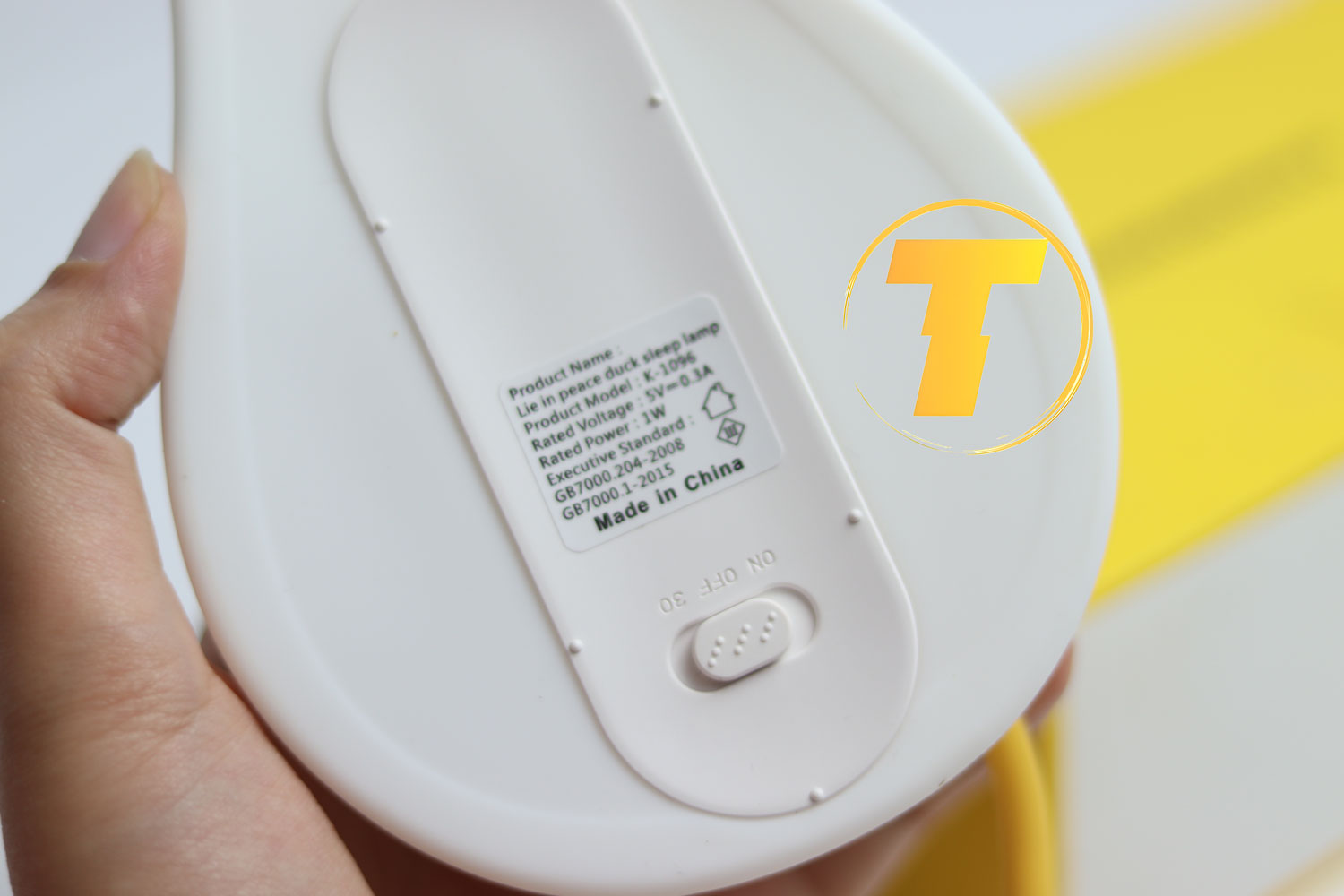 چراغ خواب فانتزی اردک K-1096 با نور گرم برای خواب بهتر