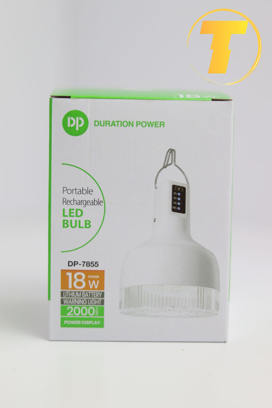 لامپ LED شارژی DP.LED Light مدل DP-7855 با طراحی مقاوم