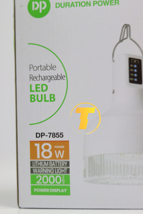 چراغ LED مدل DP-7855 با باتری شارژی و نوردهی مناسب