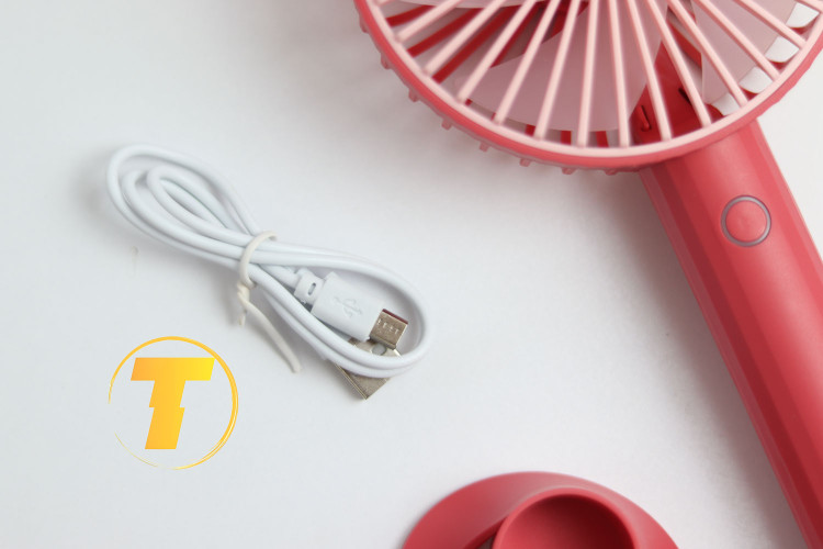 کابل شارژ USB همراه پنکه شارژی رومیزی DD-5649