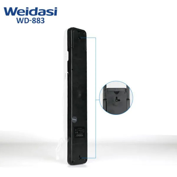 چراغ اضطراری قابل شارژ مدل WD-883 با بدنه مقاوم