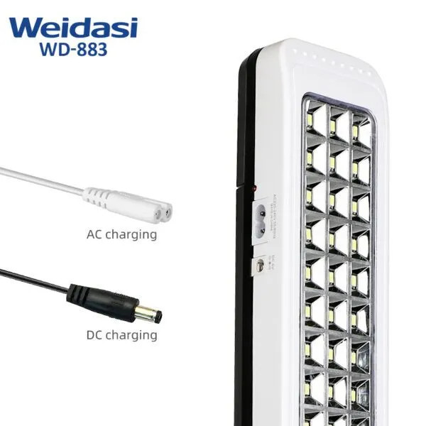 لامپ شارژی ویداسی WD-883 با قابلیت حمل آسان و کاربردی