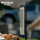 نمای نزدیک از چراغ اضطراری WEDASI WD-883 با نور قوی