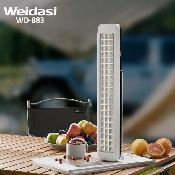 چراغ شارژی اضطراری با پنل LED قوی مدل WD-883 ویداسی