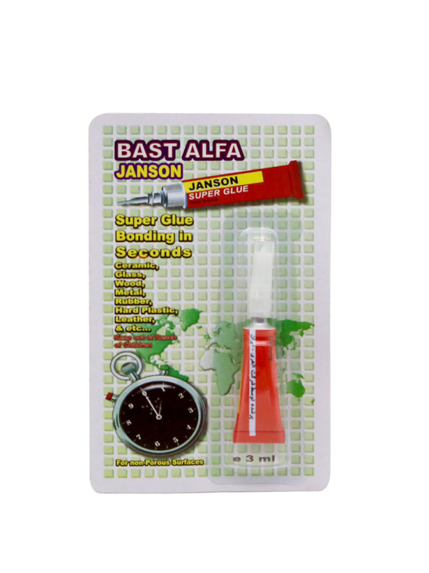تصویر چسب قطرهای جانسون بست آلفا 3 میلیلیتر مناسب چسباندن پلاستیک، فلز، چوب و سرامیک
