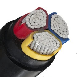 تصویر کابل ۳ در ۱۲۰ آلومینیوم مفتول با روکش مقاوم و کیفیت بالا مناسب سیمکشی صنعتی و ساختمانی