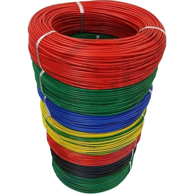 عکس سیم برق ۱×۲.۵ زر کابل استاندارد با روکش PVC و هادی مسی افشان
