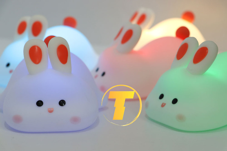 چراغ نرم و ایمن خرگوش خوابیده مناسب کودکان و بزرگسالان