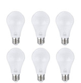 لامپ ال ای دی 10 وات A60 حبابی بسته 6 عددی با پایه E27 مناسب روشنایی خانگی