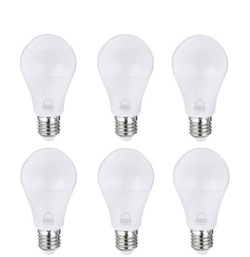 لامپ ال ای دی 10 وات A60 حبابی بسته 6 عددی با پایه E27 مناسب روشنایی خانگی