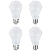 پک ۴ عددی لامپ ال ای دی 10 وات A60 پایه E27 مهتابی — تصویر محصول با نمایش جلو