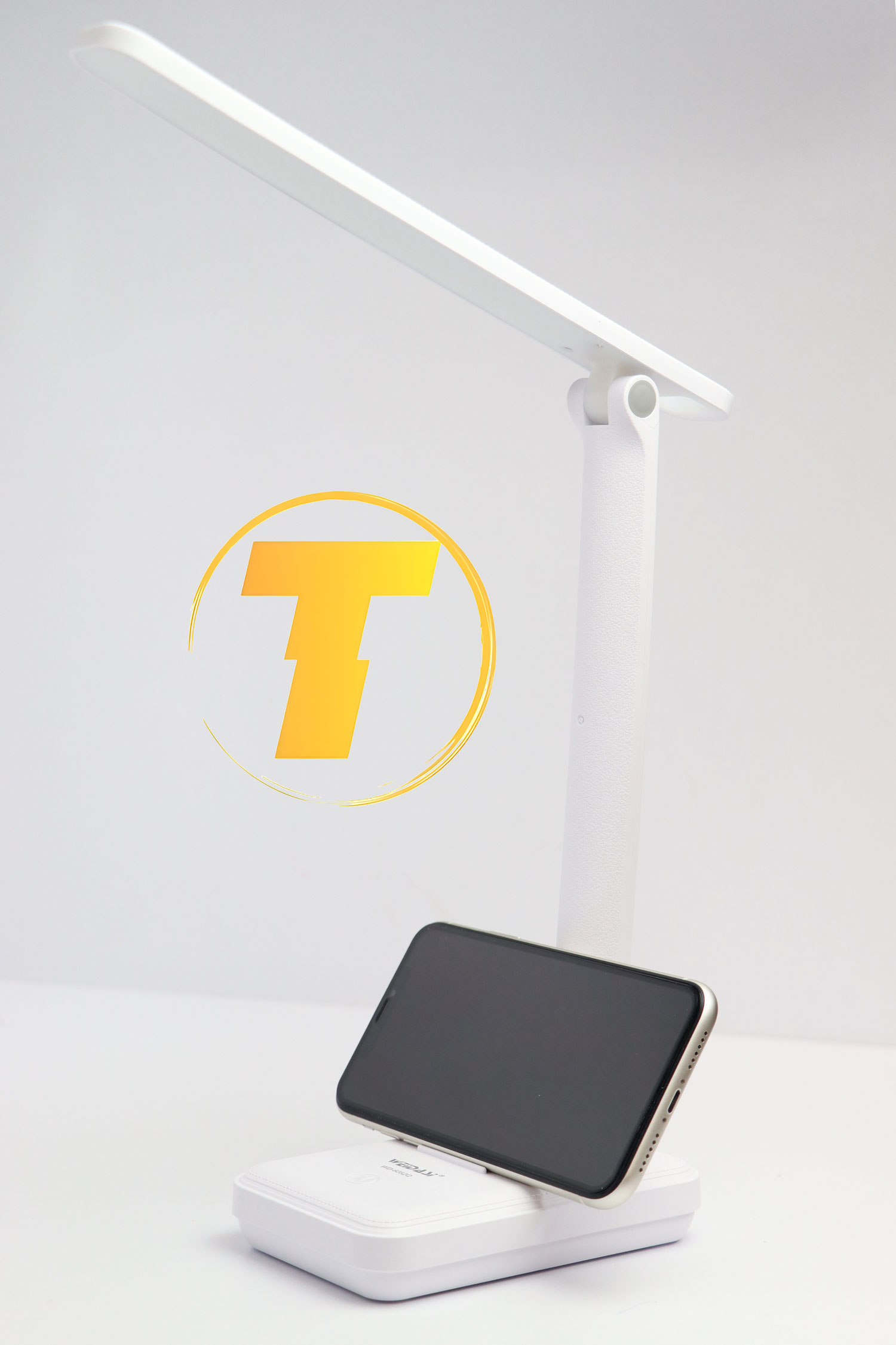 چراغ مطالعه ویداسی WD-6082Q سفید با 16 لامپ SMD LED و پنل لمسی قابل تنظیم