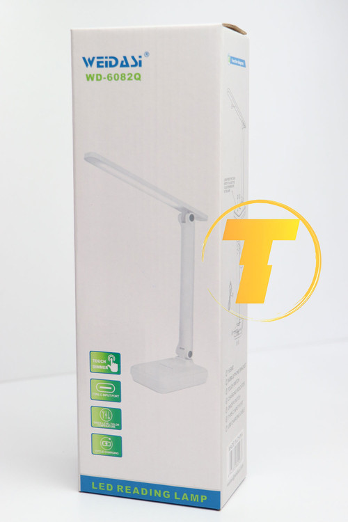 چراغ مطالعه ویداسی WD-6082Q سفید با نور یکنواخت و بدون سوسو برای استفاده طولانی