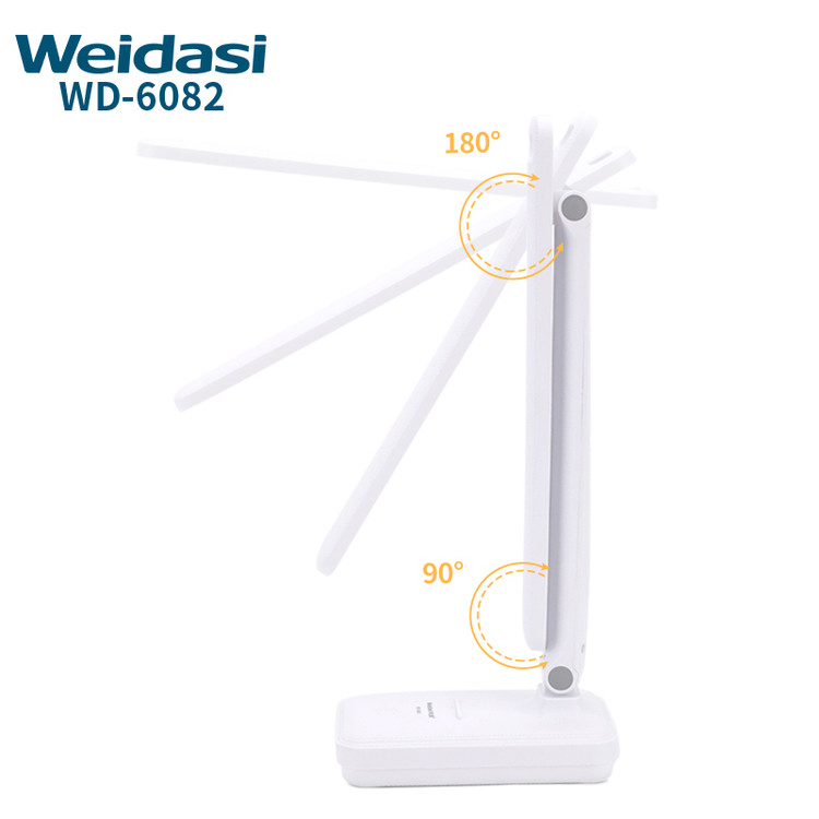 چراغ مطالعه سفید WD-6082Q با پایه و هد قابل تنظیم و کلید On/Off