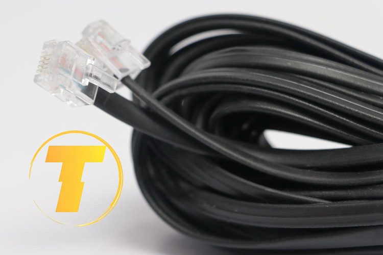 کابل تلفن 10 متری با کیفیت بالا برای اتصال مطمئن و انتقال صدای بدون نویز