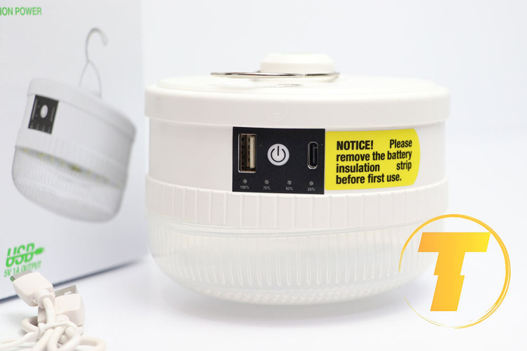 چراغ مسافرتی DP-7823 با باتری قابل شارژ و کابل تایپ سی