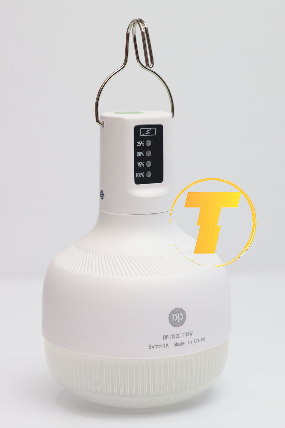 چراغ اضطراری شارژی DP-7812C با نور مهتابی و باتری پرقدرت برای روشنایی مطمئن