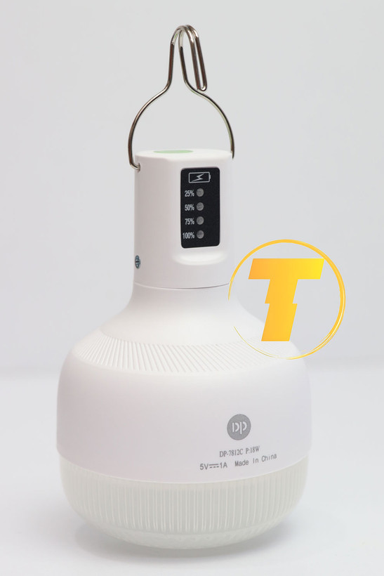 چراغ اضطراری شارژی DP-7812C با نور مهتابی و باتری پرقدرت برای روشنایی مطمئن