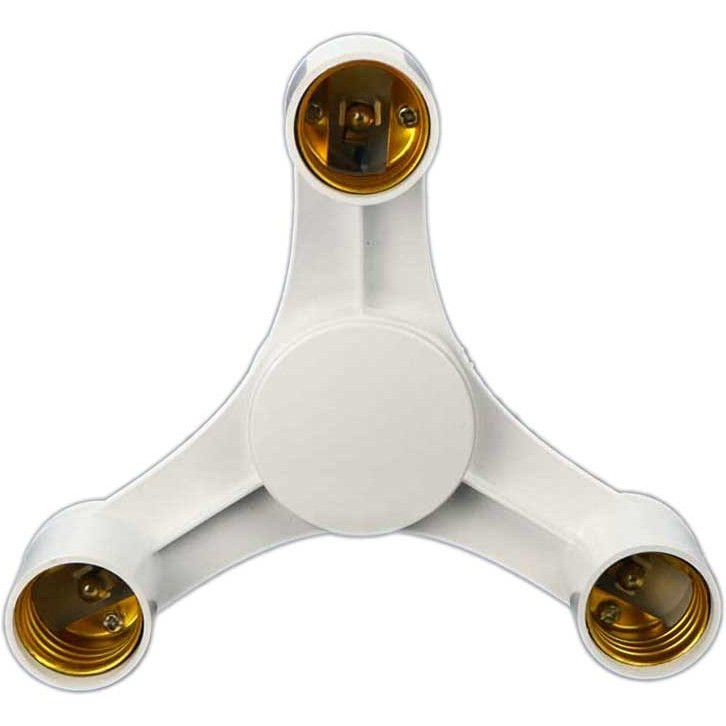 تبدیل سرپیچ لامپ ۱ به ۳ برای نصب همزمان سه لامپ