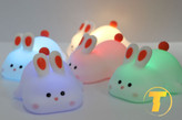 چراغ خواب ایمن و مقاوم سیلیکونی با طرح خرگوش برای هدیه کودکان