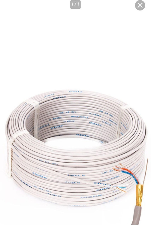 سیم تلفن دو زوج با پوشش مقاوم و انعطافپذیر