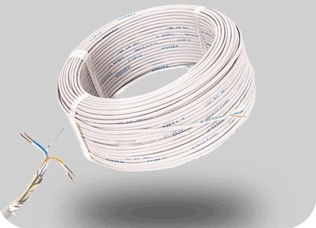 سیم 2 زوج با روکش فویل و عایق نایلون حلقه 100 متری