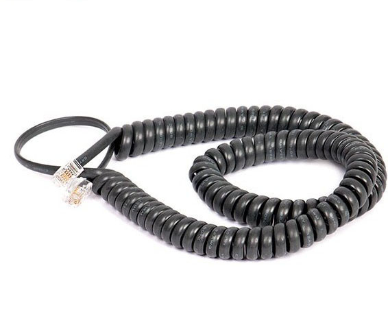 کابل تلفن فنری با طول انعطافپذیر و کیفیت بالا