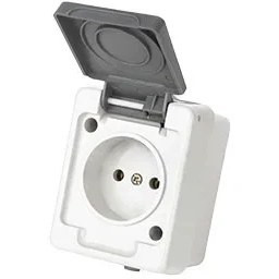 تصویر پک ۱۰ عددی پریز روکار صنعتی بدون ارت با بدنه مقاوم