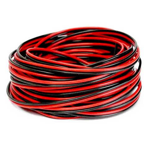 کلاف سیم باند 80 متری سایز 2×0.5 قرار گرفته روی سطح کار، نمای نزدیک از رشتهها