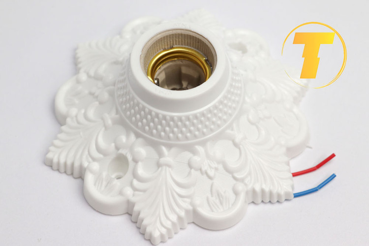 سرپیچ دکوراتیو دوکاره با طرح گل برای استفاده در نورپردازی