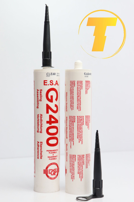 چسب آکواریوم ۲۴۰ گرمی E.S.A. G2400 – مقاوم و شفاف برای درزگیری آببندی