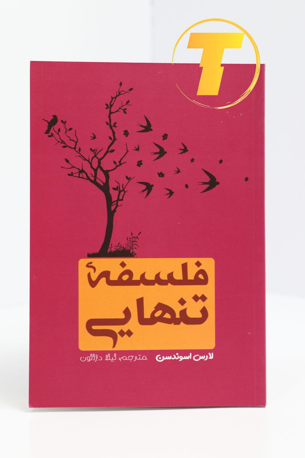 تصویر جلد کتاب «فلسفه تنهایی» با پس‌زمینه‌ای ساده و عنوان برجسته.