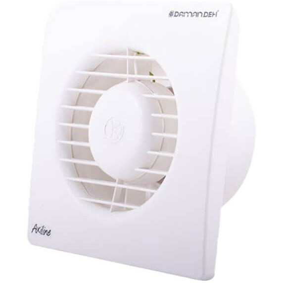 فن تهویه خانگی آکسی لاین دمنده ۲۰ سانت مدل VBX-20S2S، تکفاز ۲۸ وات مناسب سرویس بهداشتی