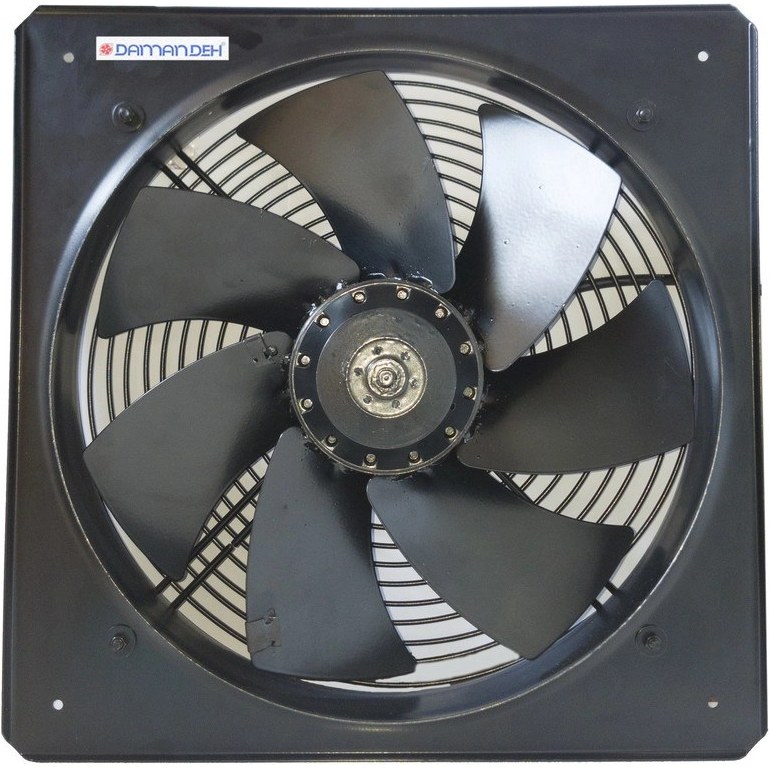 هواکش ایلکای 45 سانت مدل VIK-45A4S-L — هفت پر فلزی با قاب برای تهویه صنعتی