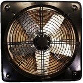 هواکش صنعتی دمنده VIS-40D4S با پروانه استیل و توری محافظ جلو