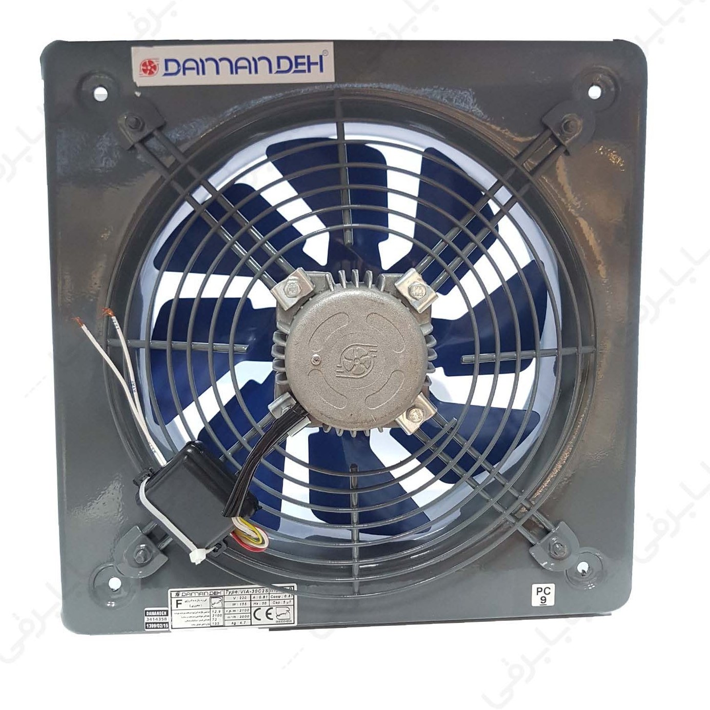 دمنده تک فاز صنعتی VIA-30C2S مناسب تهویه مطبوع کارگاه و کارخانه