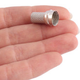 کانکتور F نقرهای برای گیرنده و تلویزیون