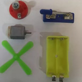 کیت کاردستی شامل لامپ، آرمیچر و جای باطری برای پروژههای آموزشی