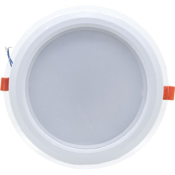 پنل گرد توکار رونیکا 18 وات دور شیشهای شاهچراغ مهتابی