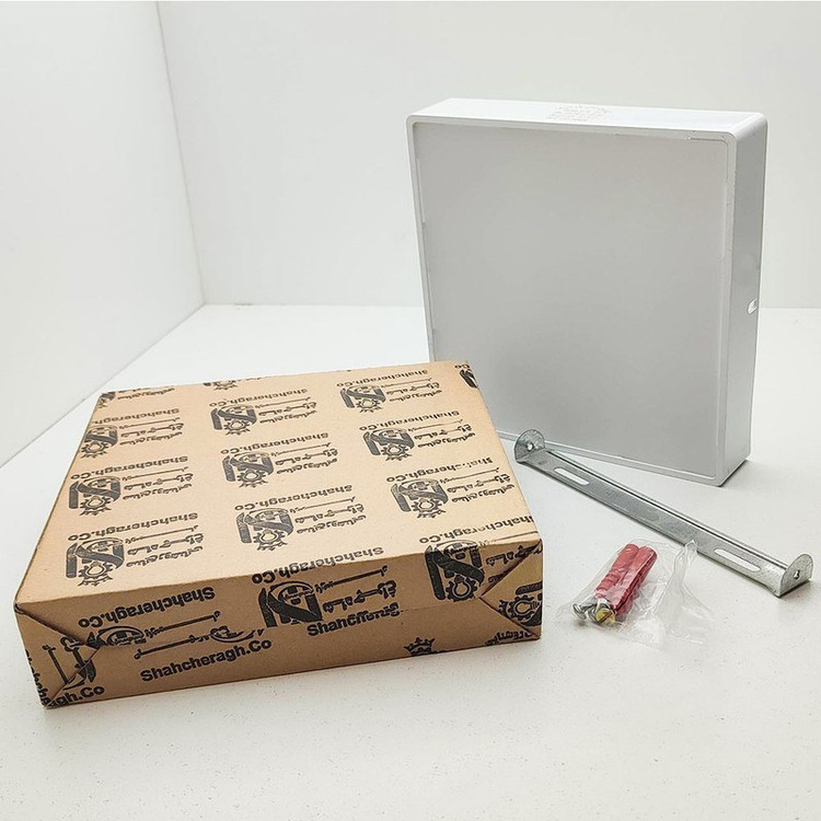 نمای جانبی بدنه ALU+PS پنل صدرا 16 وات — نصب سقفی و دیواریر