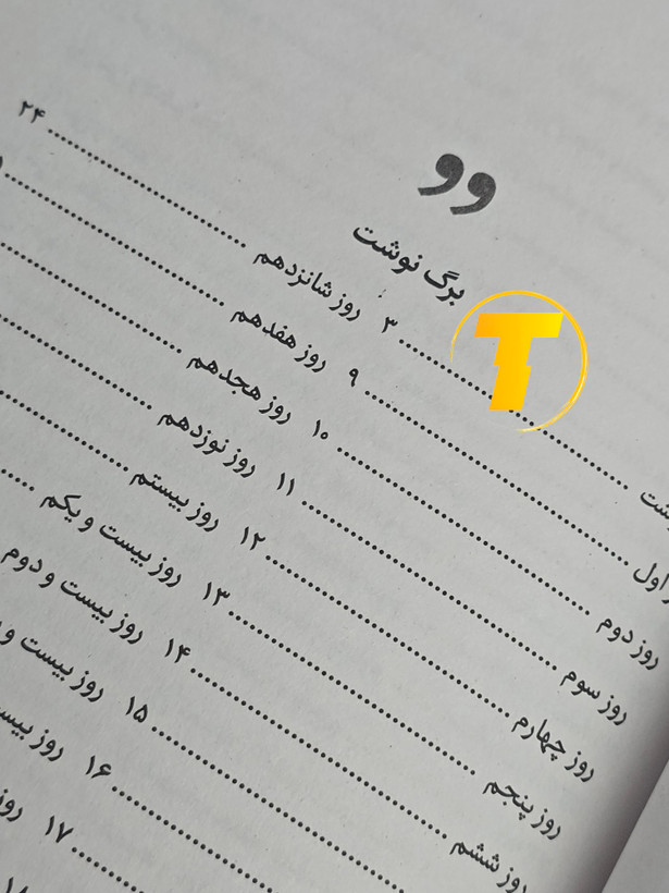 نمای نزدیک جلد شومیز کتاب ۳۶۵ روز بدون تو نشر یارنیک