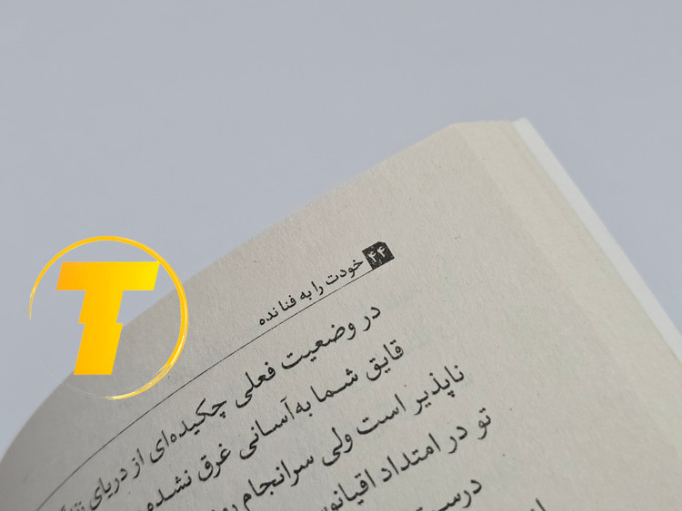 نمونهای از متن داخلی کتاب خودت را به فنا نده با ترجمه روان و موجز مینا موفق