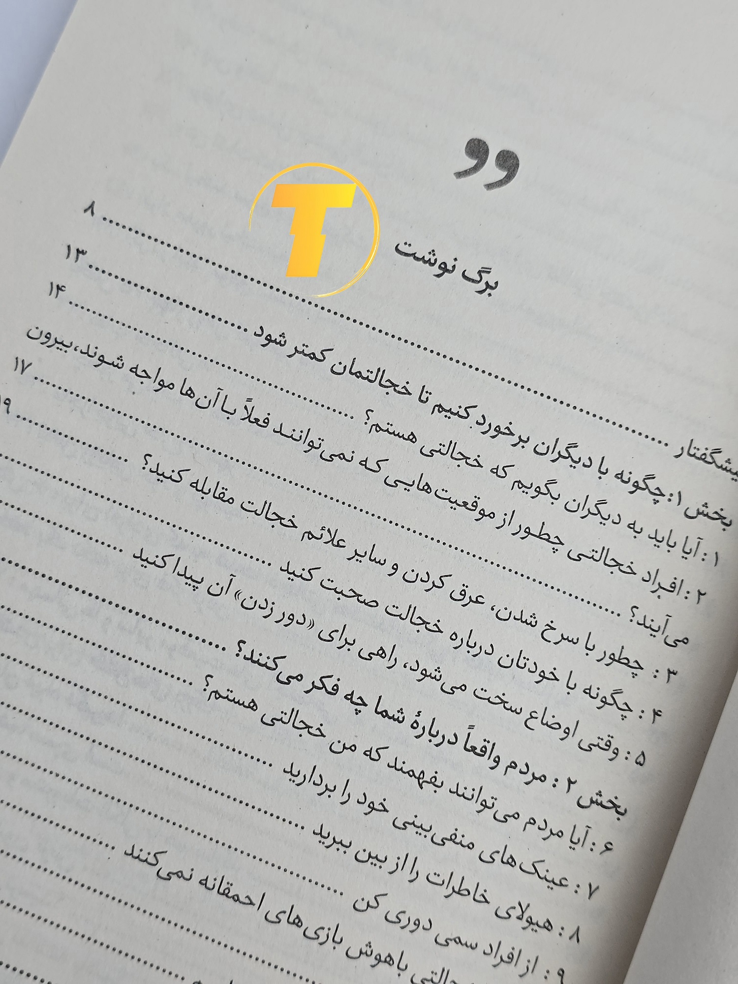 نمونه‌ای از متن داخلی کتاب خداحافظی با خجالت با ترجمه روان و کاربردی سید محسن احمدی