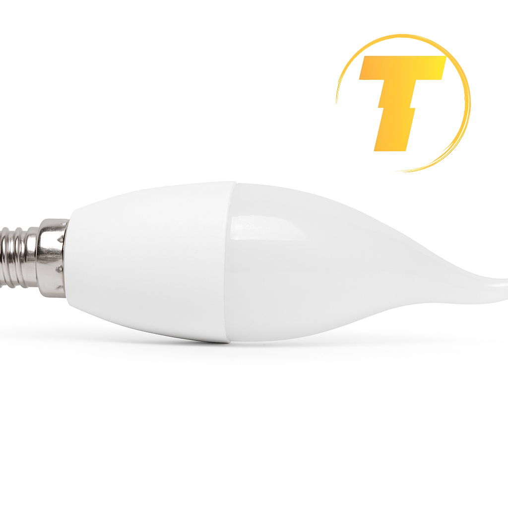 لامپ اشکی 8 وات مهتابی پارس سام با نور سفید مهتابی