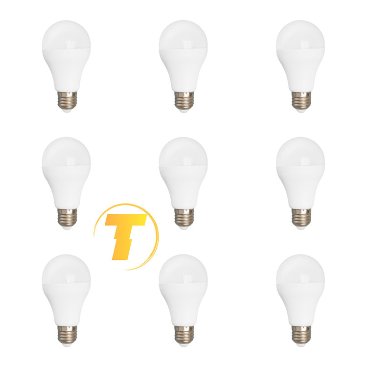 لامپ حبابی ۱۲ وات مهتابی پارسسام در بسته ۹ عددی